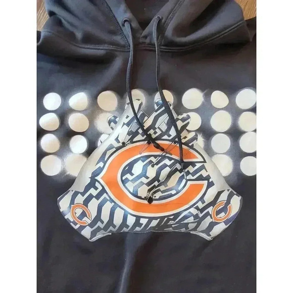 Nike Chicago‎ Bears Thermal Fit Mens Black Hoodie size large #10 - Picture 2 of 4